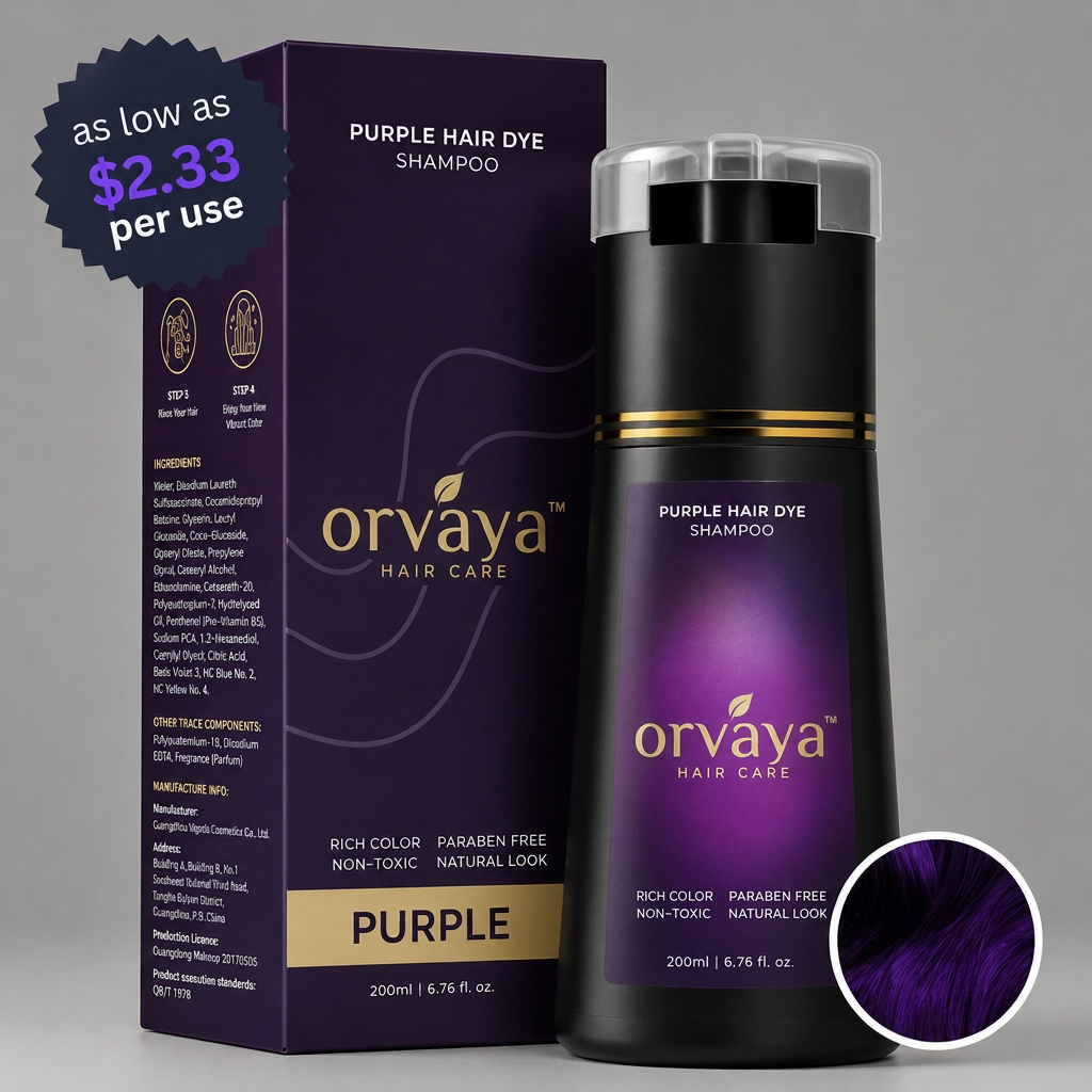 orvaya Instant Dye Shampoo in Purple