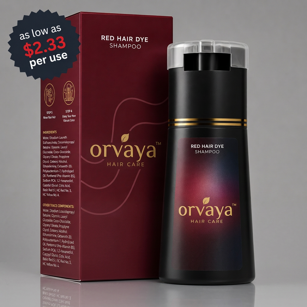 orvaya Instant Dye Shampoo in Red